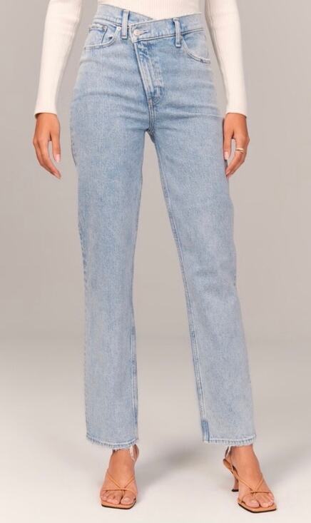 Abercrombie & Fitch Denim - Abercrombie & Fitch Women’s The Dad High Rise Jeans Crossover size 28/6